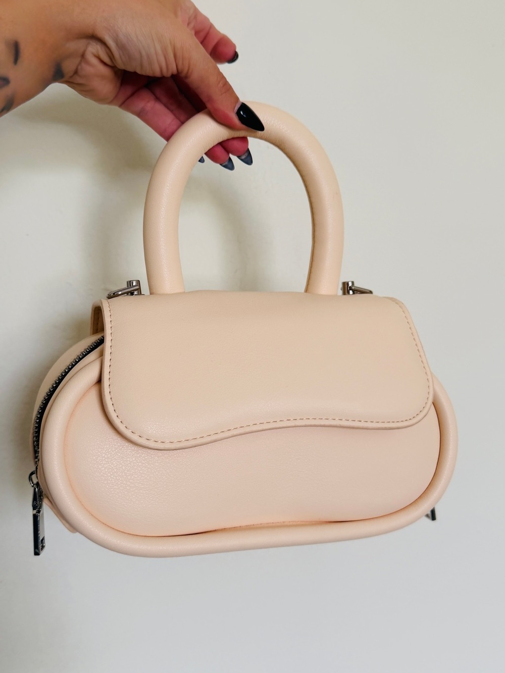 Melie Bianco Soft Blush Top-Handle Crossbody Bag